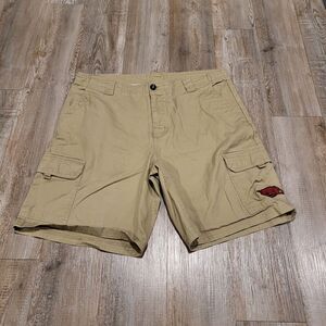 NCAA Arkansas Razorback 10" Inseam Cargo Shorts Mens Size 36